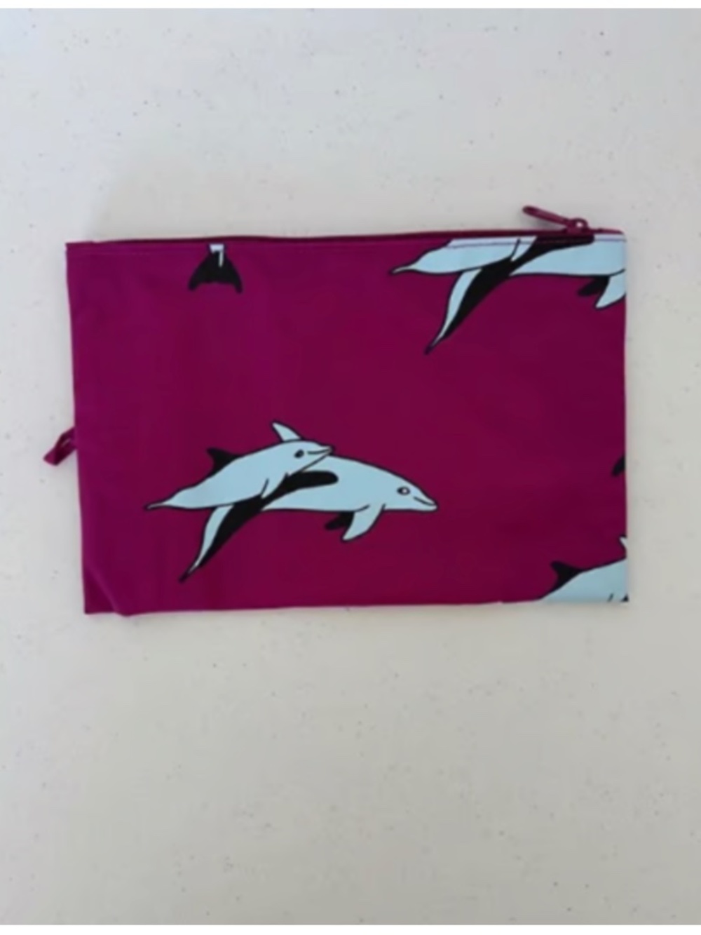 Baggu LARGE Flat Pouch - Vacation Animals